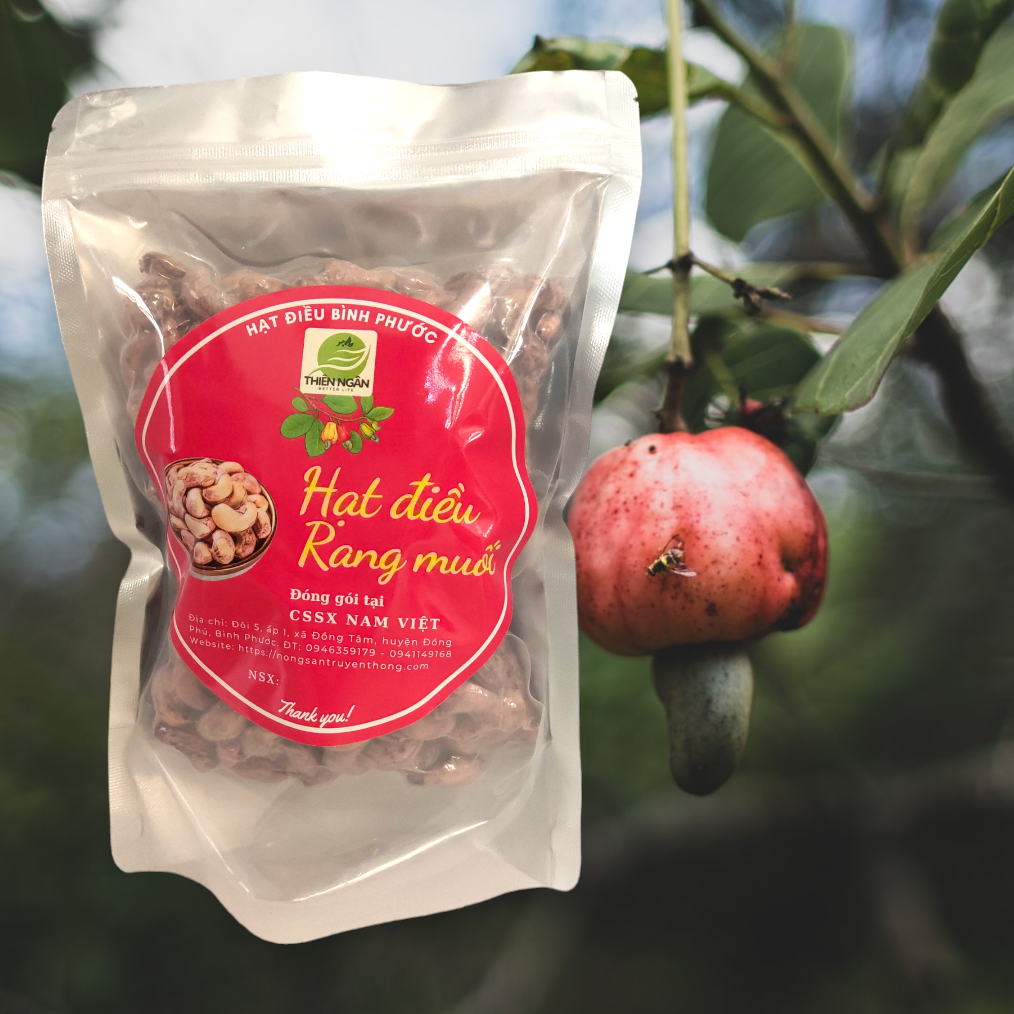 Hạt điều rang muối túi Zip 500gr